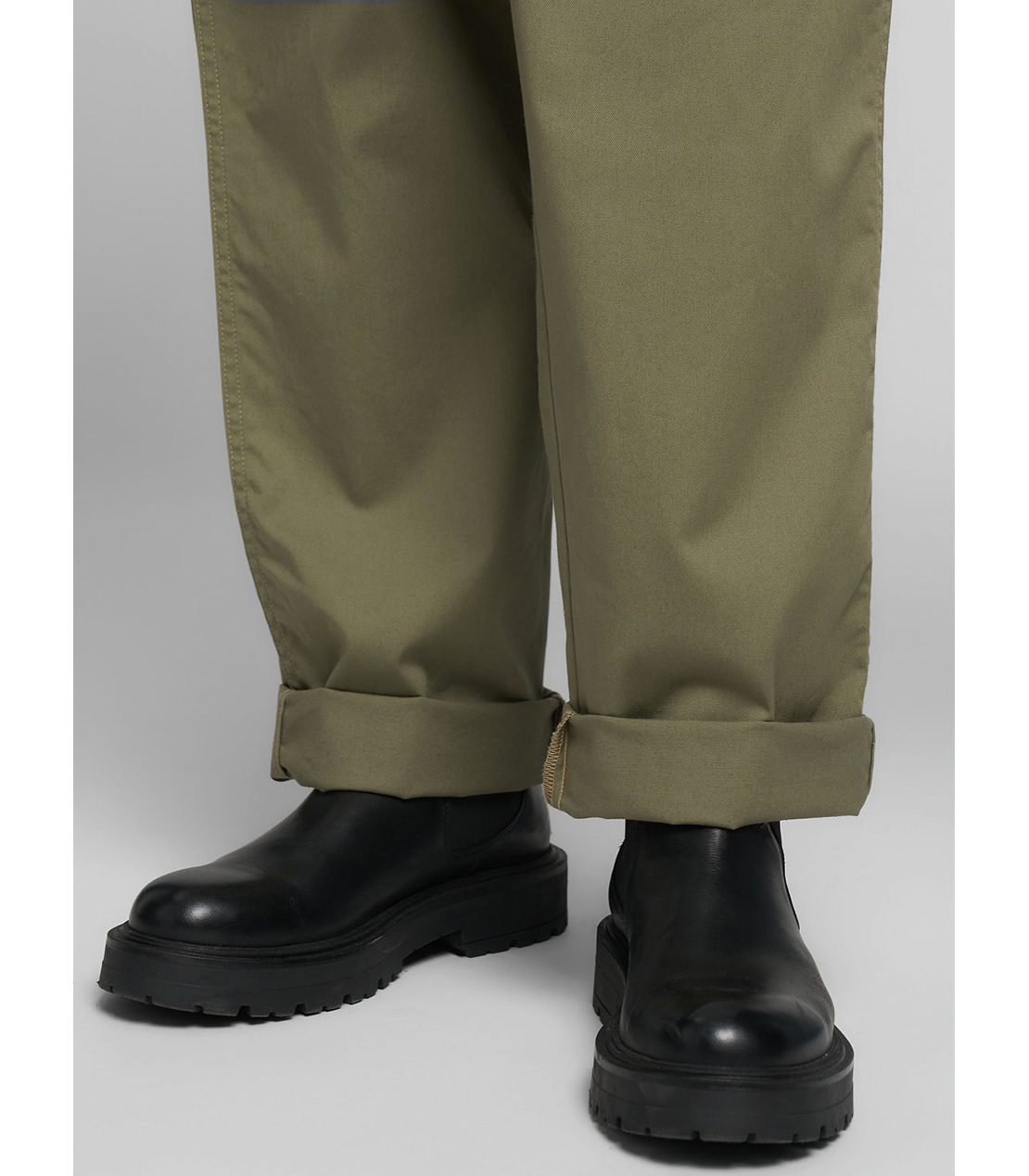 リラックスレギュラーフィットコットンツイルパンツ 詳細画像 セージグリーン 7